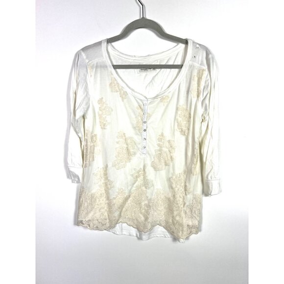 Abercrombie & Fitch lace embroidered top - Picture 6 of 11